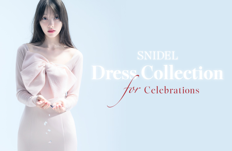 nao出品 snidelセット フォントが謎にガビガビですみません！ SNIDELが雑賀サクラを起用した「Dress Collection for Celebrations